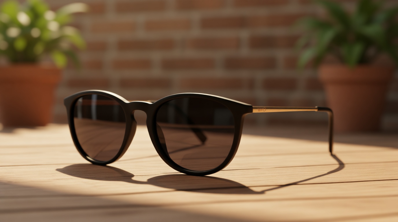 WearMe Pro Round Polarized Sunglasses for Women - UV400 Protection, Lightweight Frame, Vintage Retro Style