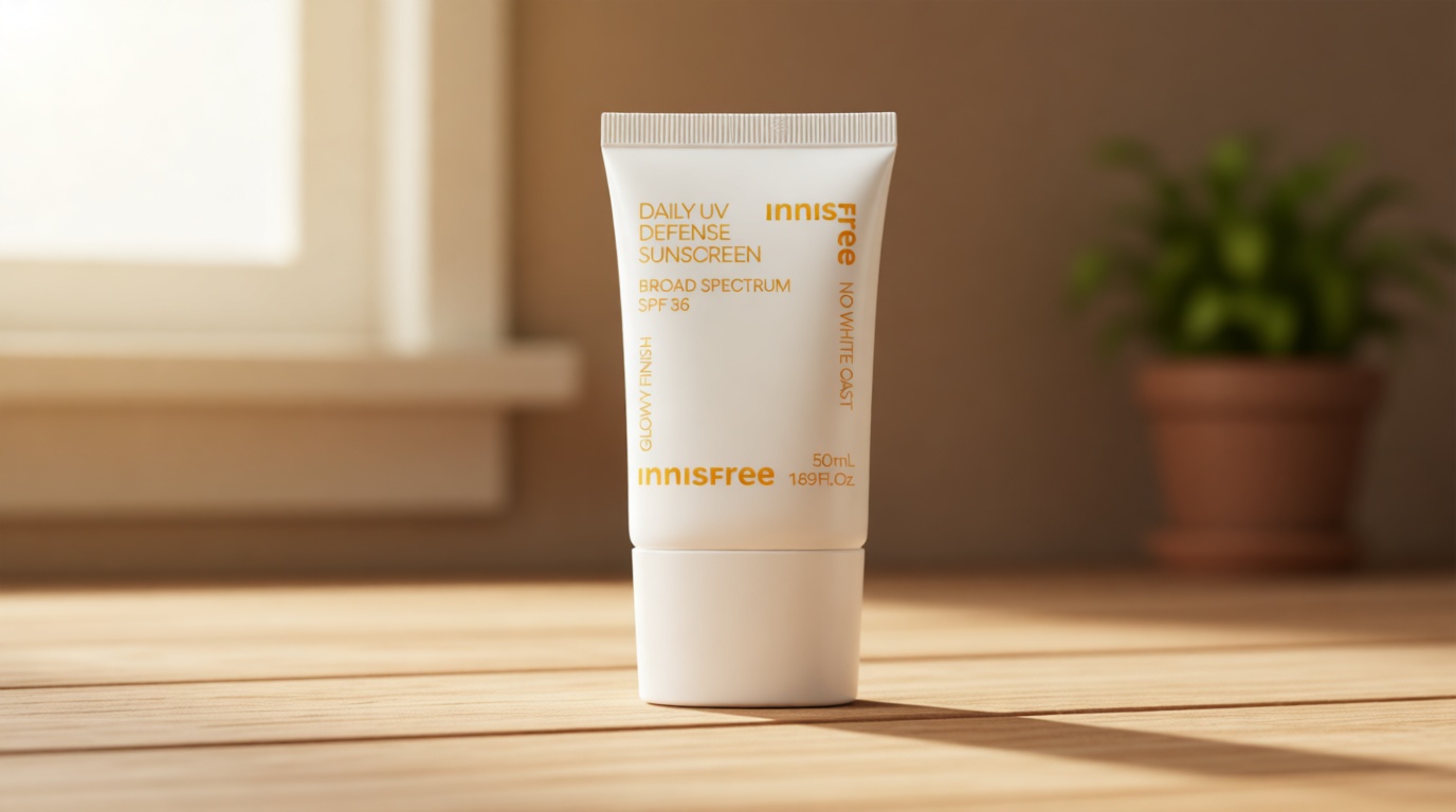 Innisfree Daily UV Defense SPF 36 Korean Face Sunscreen, Invisible Finish, Broad Spectrum, No White Cast, Lightweight, Hydrating, Available in Gift Sets