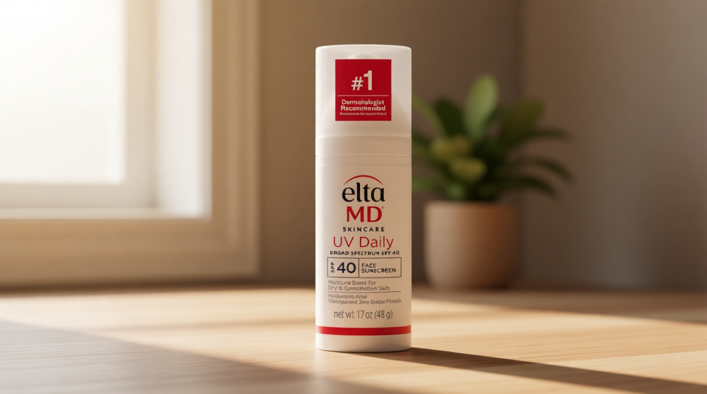 EltaMD UV Daily Face Sunscreen with Transparent Zinc Oxide and Hyaluronic Acid, Moisturizes and Protects, Great for Dry, Combination, and Normal Skin