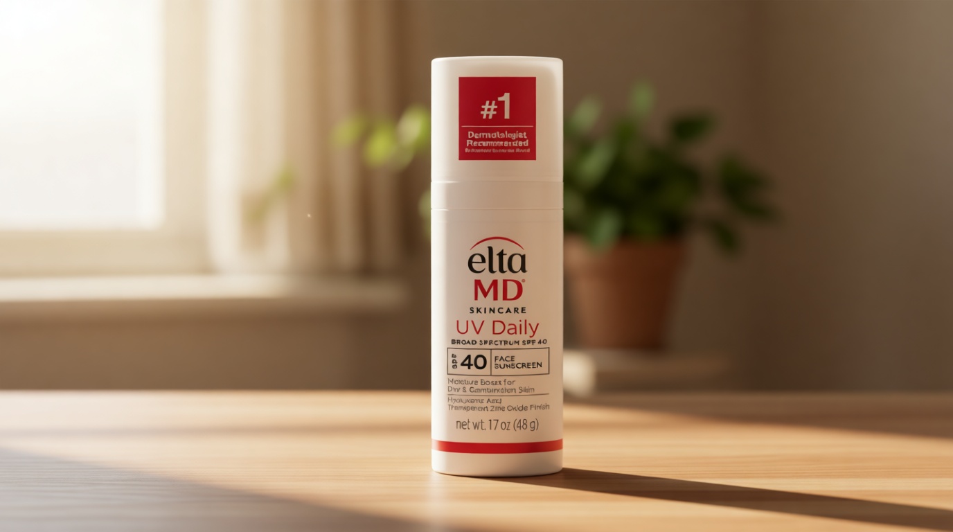 EltaMD UV Daily Face Sunscreen with Transparent Zinc Oxide and Hyaluronic Acid, Moisturizes and Protects, Great for Dry, Combination, and Normal Skin