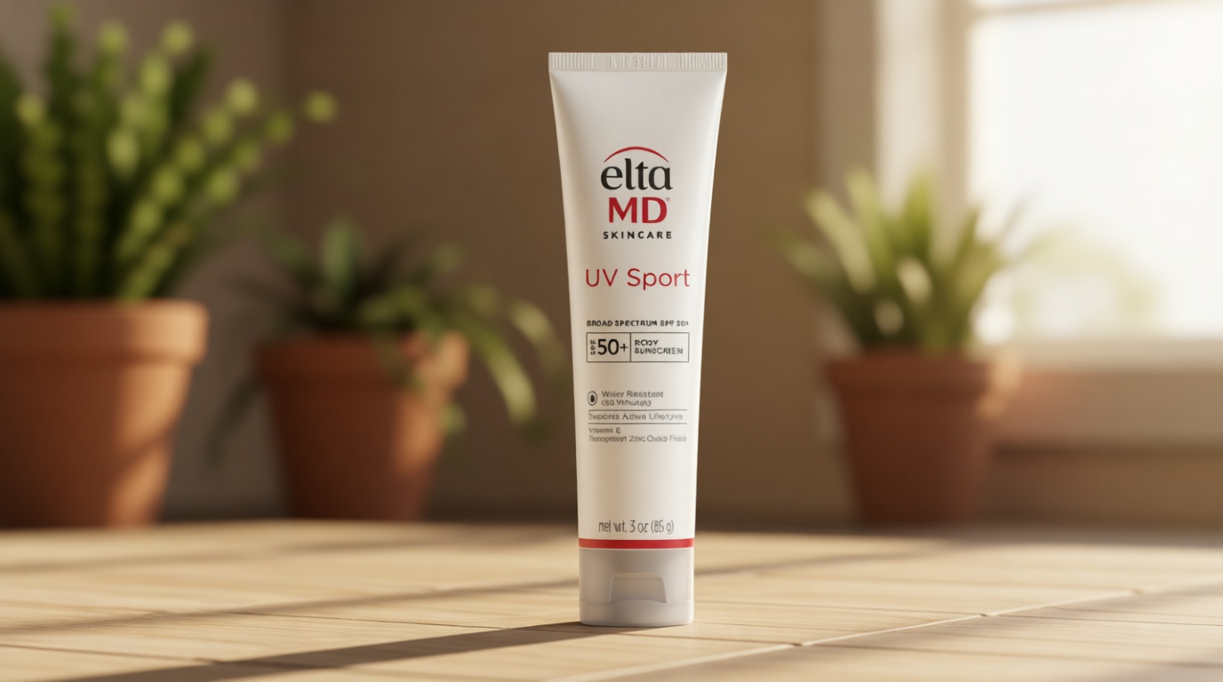 EltaMD UV Sport Sunscreen Lotion SPF 50 - Face and Body Sunscreen SPF 50, Water & Sweat Resistant, Zinc Oxide Formula for Active Lifestyles