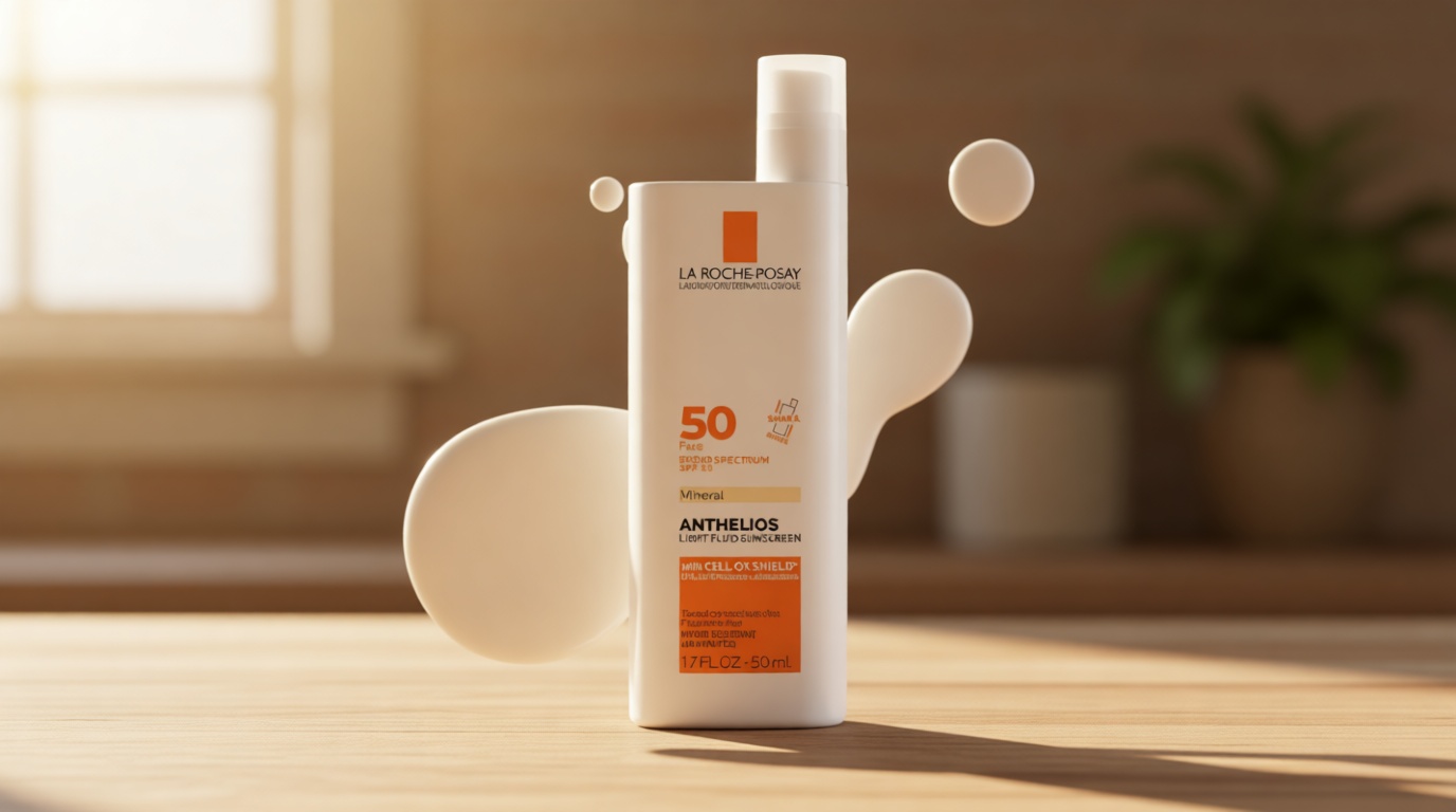 La Roche-Posay Anthelios Sunscreen SPF 40, Ultra-Light Fluid Broad Spectrum SPF 40, Face Sunscreen with Titanium Dioxide Mineral, Lightweight & Fast-Absorbing, Oil-Free, Matte Finish