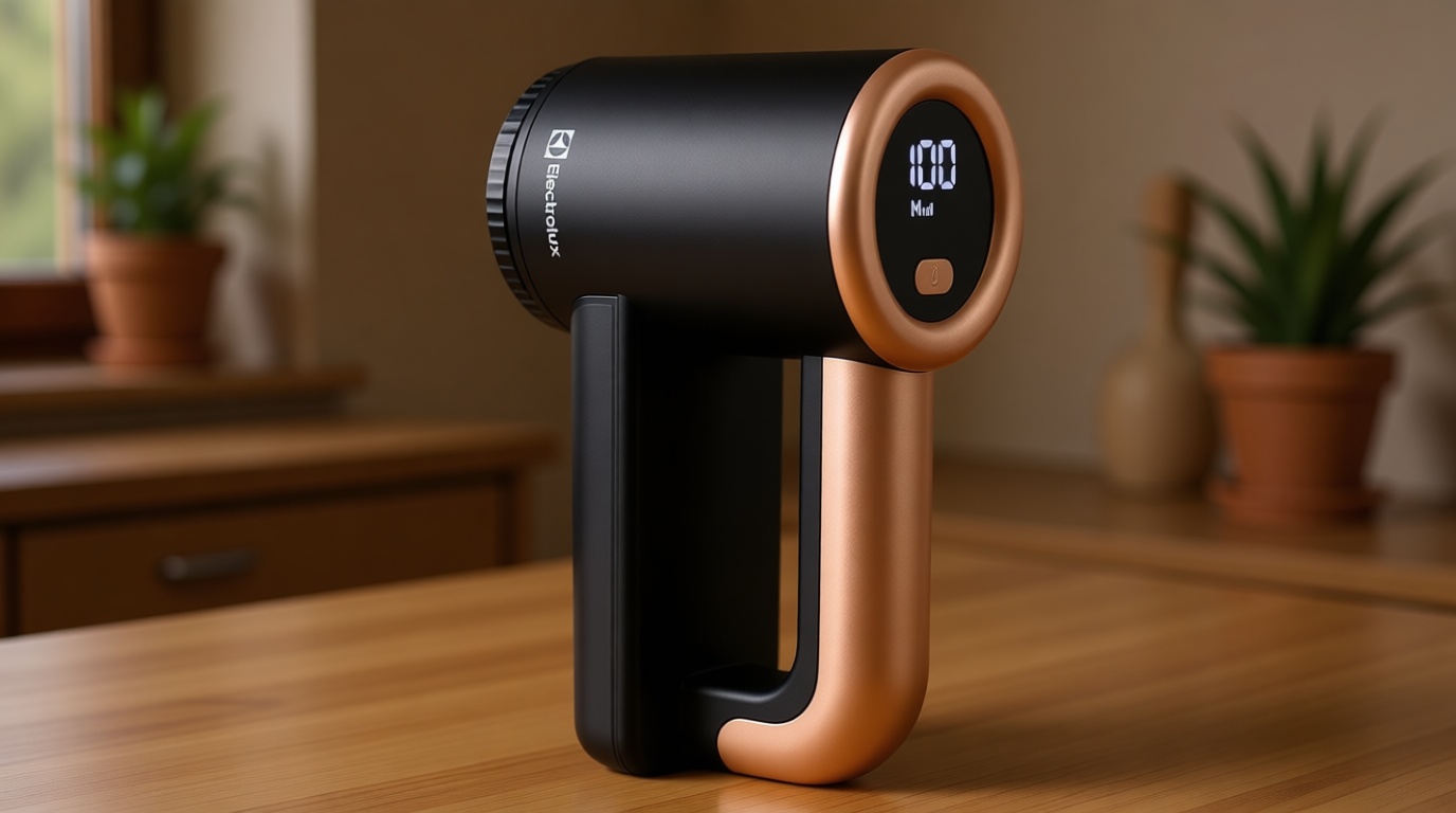 Electrolux Rechargeable Fabric Shaver | 3-Speed Lint Remover for Clothes & Furniture | Eliminates Fuzz & Pilling | Electric Lint Shaver with LED Display & Type-C Fast Charging Port - Black