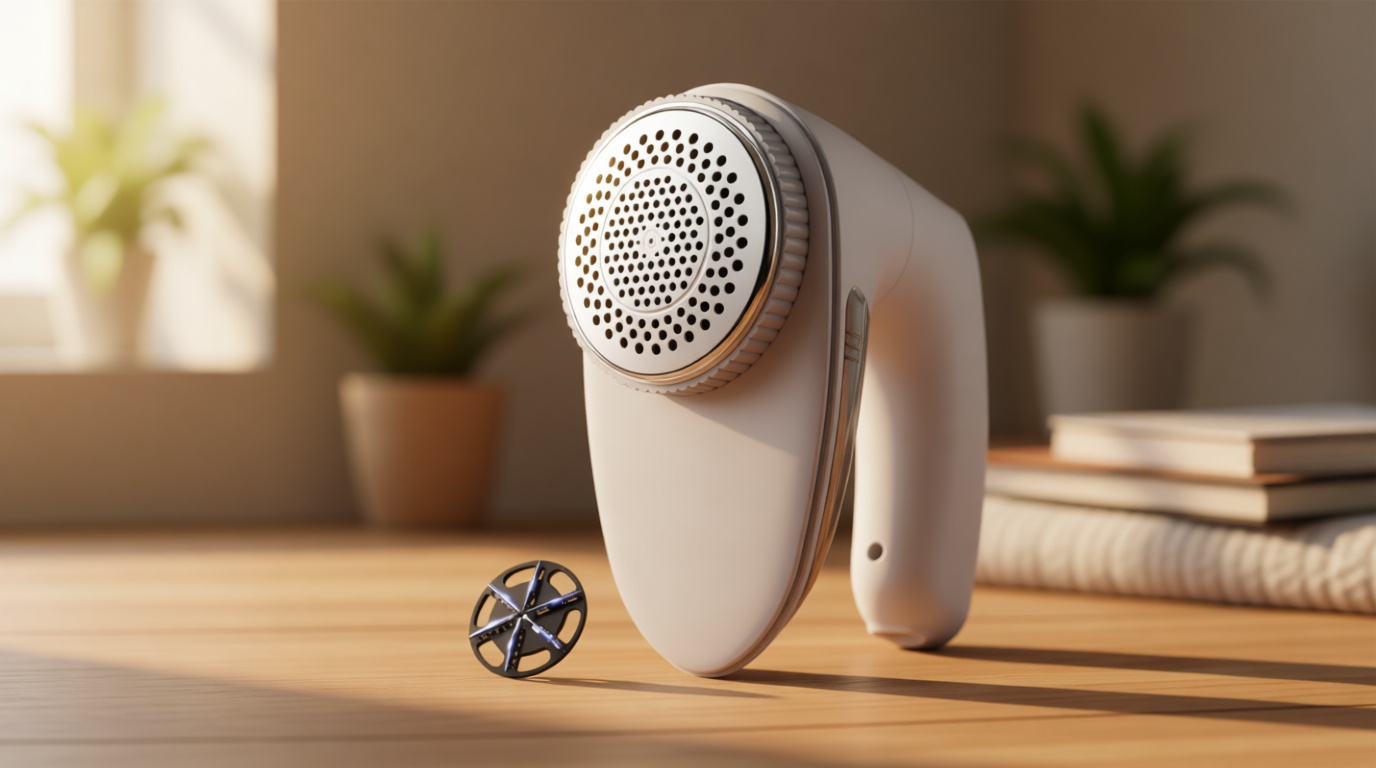 Bymore Fabric Shaver & Lint Shaver for Clothes and Furniture, Heavy Duty Sweater Shaver Lint Remover with Large 65mm Shaving Head, 6-Leaf Blades, Extra Replacement Blades for Couch, Sofa & Upholstery