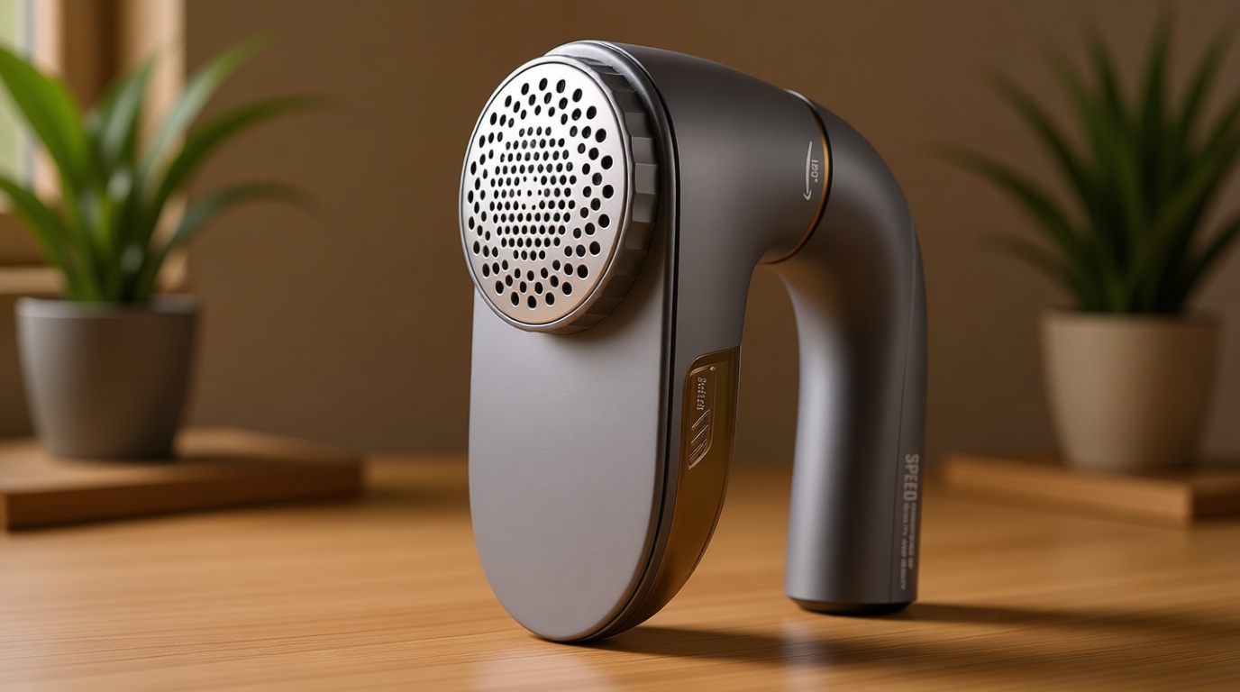 POPCHOSE Fabric Shaver, Lint Remover for Clothes, Lint Shaver with 6-Leaf Blades & 2 Speed, 2000mAh Rechargeable, Sweater Shavers to Remove Pilling, Electric Lint Remover for Couch, Furniture, Fuzz Recycled Claim Standard Blended