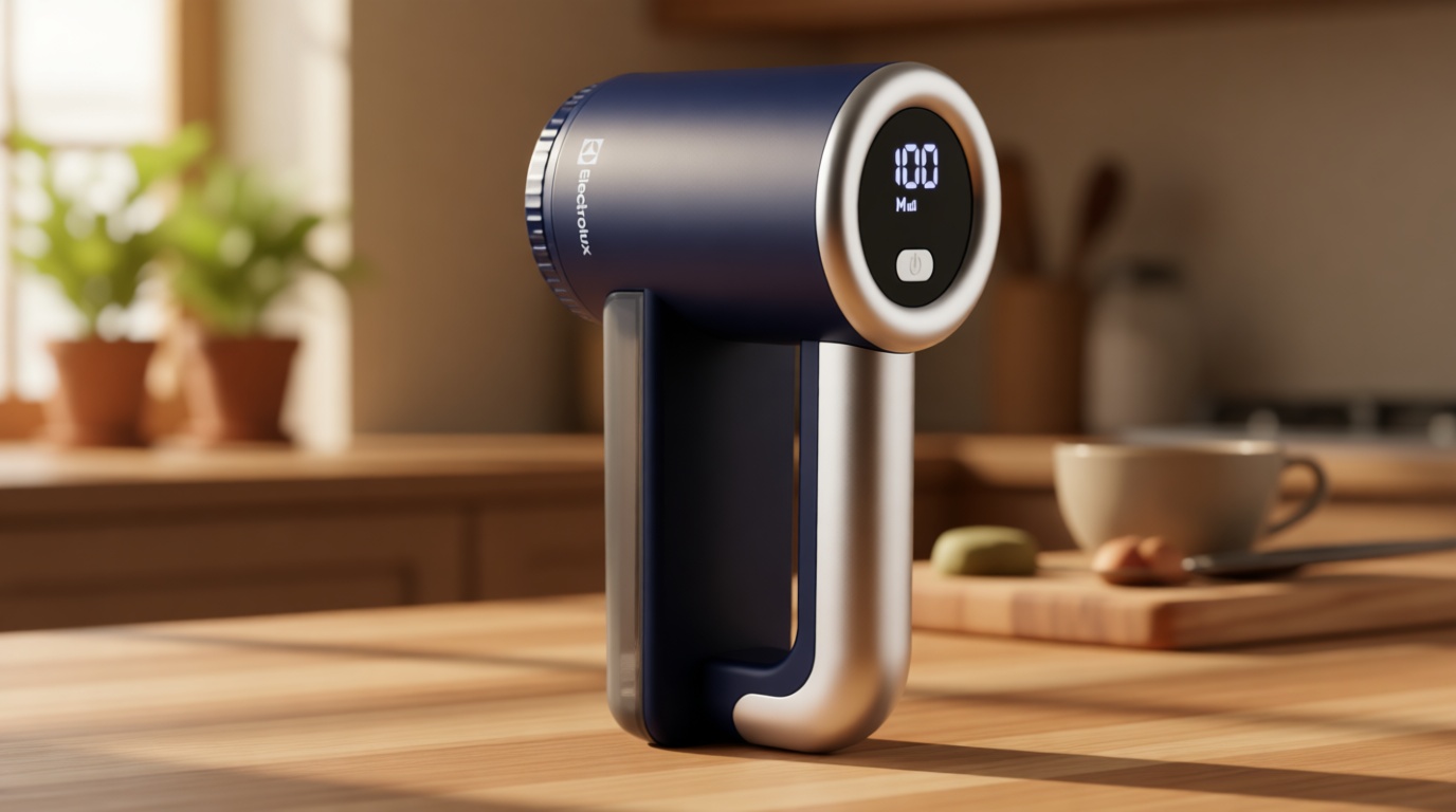 Electrolux Rechargeable Fabric Shaver | 3-Speed Lint Remover for Clothes & Furniture | Eliminates Fuzz & Pilling | Electric Lint Shaver with LED Display & Type-C Fast Charging Port - Blue