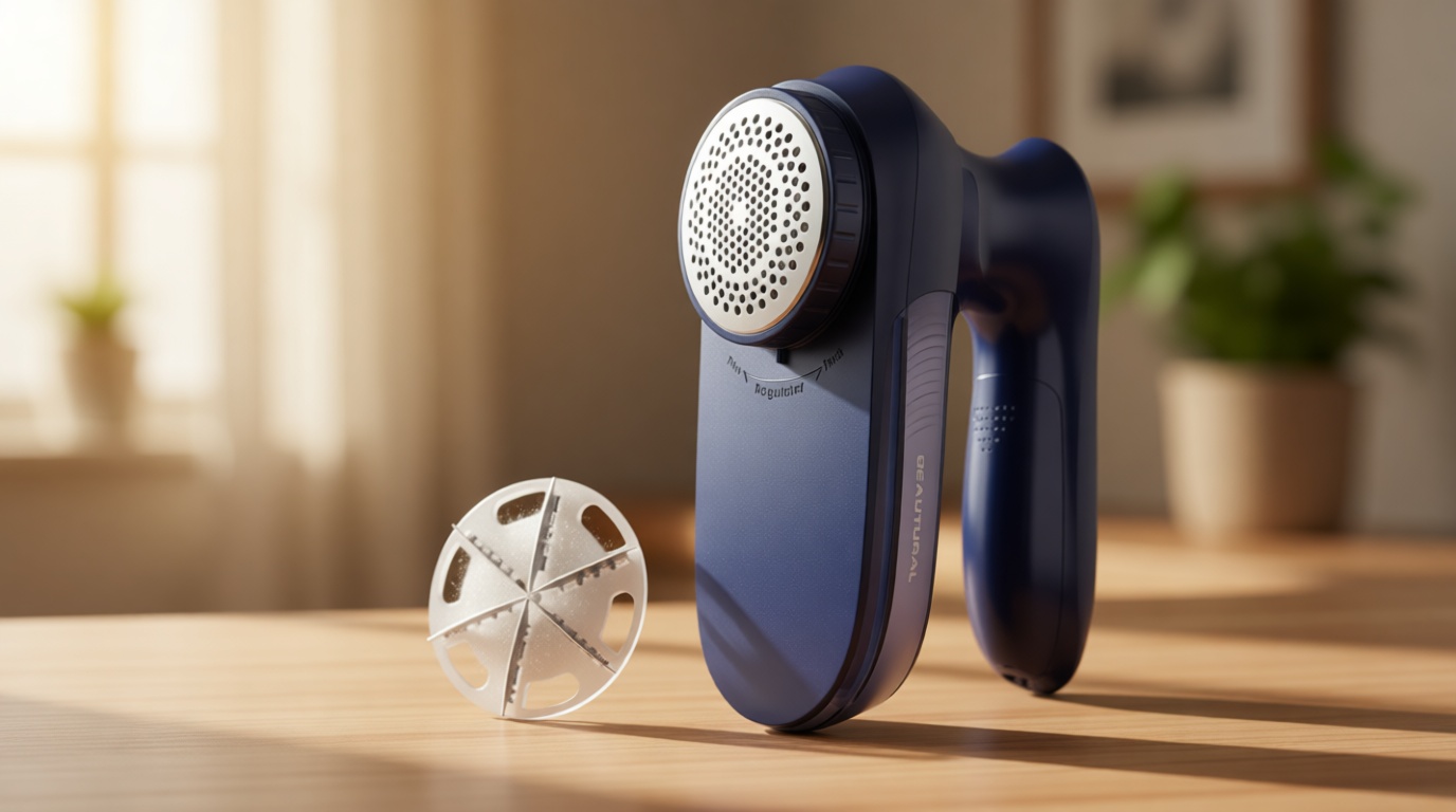 BEAUTURAL Sweater Fabric Shaver Home-Edition, Powerful & Efficient Lint Remover for Clothes and Furniture, AC Adapter or Battery Powered Pill Fuzz Remover, Special for Your Family Ultramarine