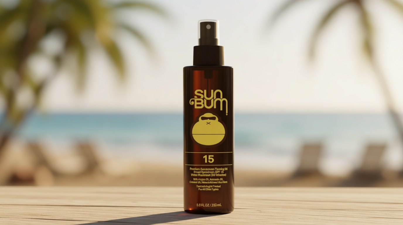Sun Bum SPF 15 Moisturizing Tanning Oil - Vegan and Hawaii 104 Act Compliant (Octinoxate & Oxybenzone Free) - Broad Spectrum Moisturizing - UVA/UVB Protection - 8.5 oz