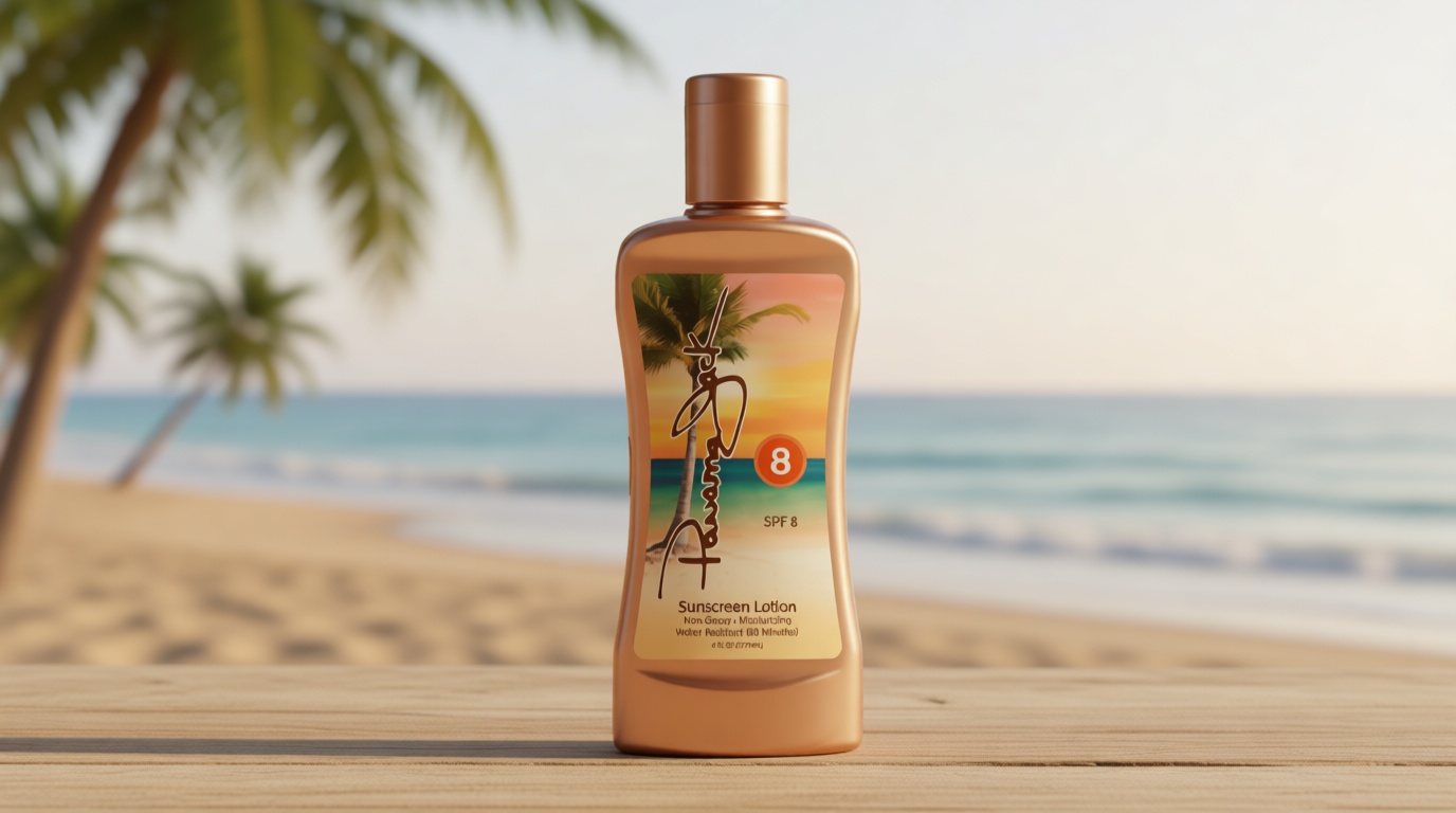 Panama Jack Sunscreen Tanning Lotion - SPF 8, PABA, Paraben, Gluten & Cruelty Free, Antioxidant Moisturizing Formula, Water Resistant (80 Minutes), 6 FL OZ