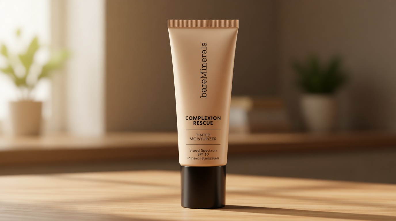 bareMinerals Complexion Rescue Tinted Moisturizer with SPF 30, Hydrating Tinted Mineral Sunscreen with Hyaluronic Acid, Sheer-to-Light Coverage, Multi-tasking, Skincare Infused Makeup