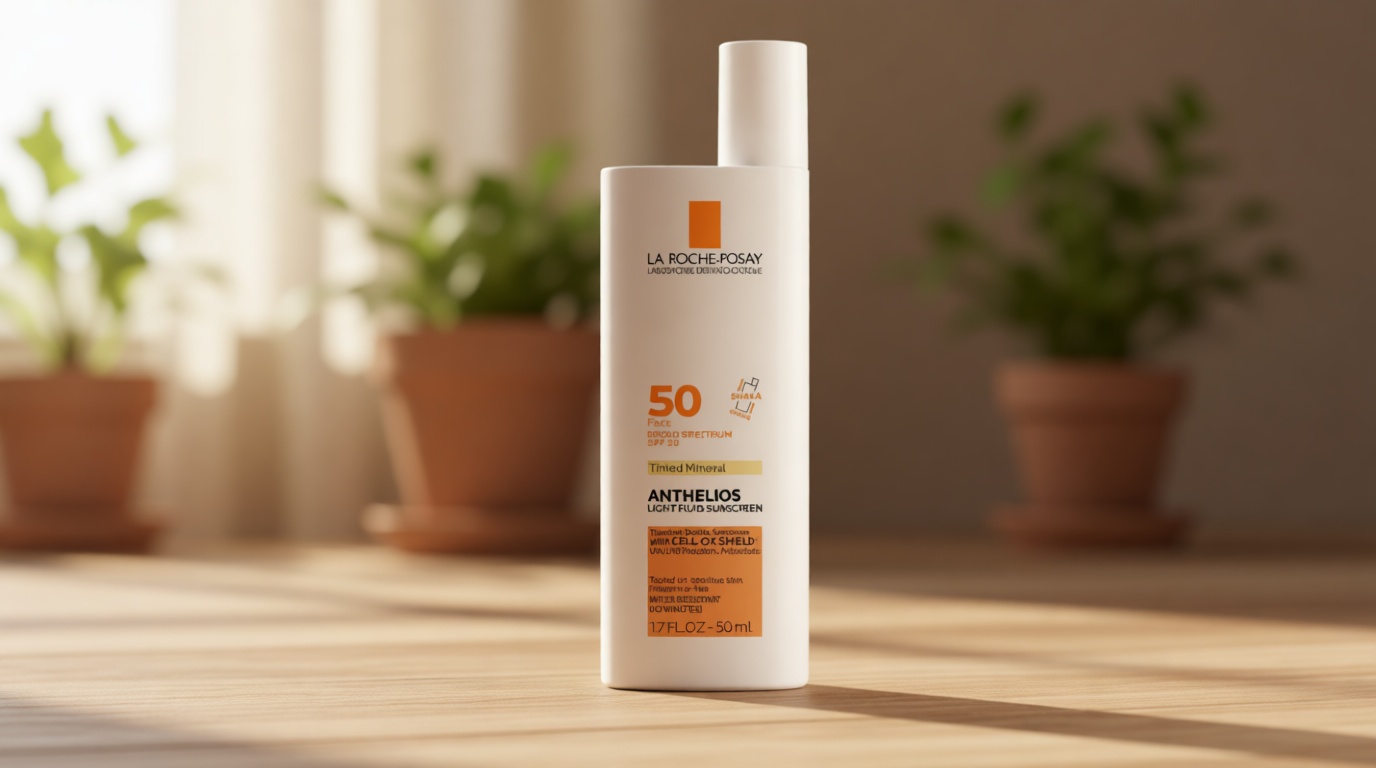 La Roche-Posay Anthelios Sunscreen SPF 40, Ultra-Light Fluid Broad Spectrum SPF 40, Face Sunscreen with Titanium Dioxide Mineral, Lightweight & Fast-Absorbing, Oil-Free, Matte Finish