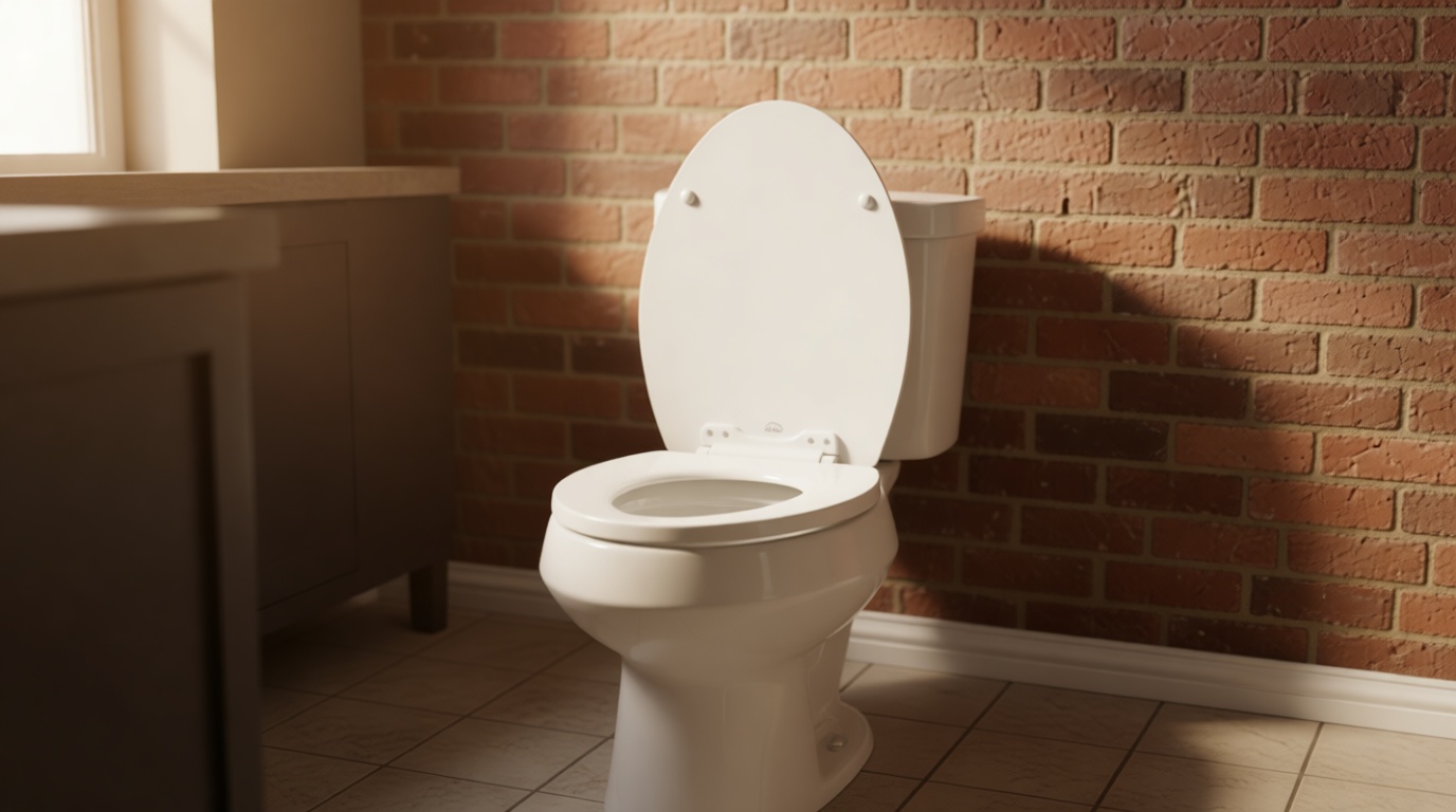 Bemis 170 Durable Plastic Toilet Seat, Elongated, White