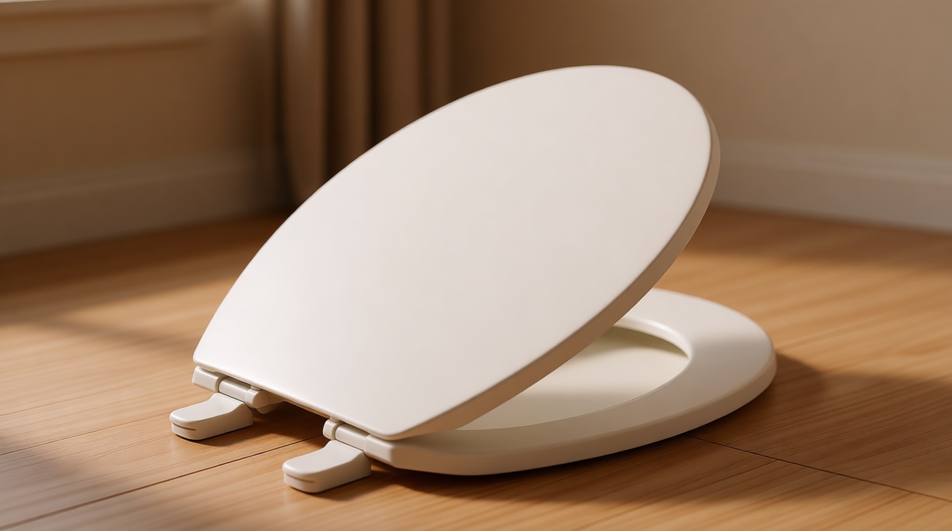 KOHLER 20111-0 Brevia, Slow Close Toilet Seat, Round Toilet Seat, Grip-Tight Bumpers Quick-Attach Hardware, White