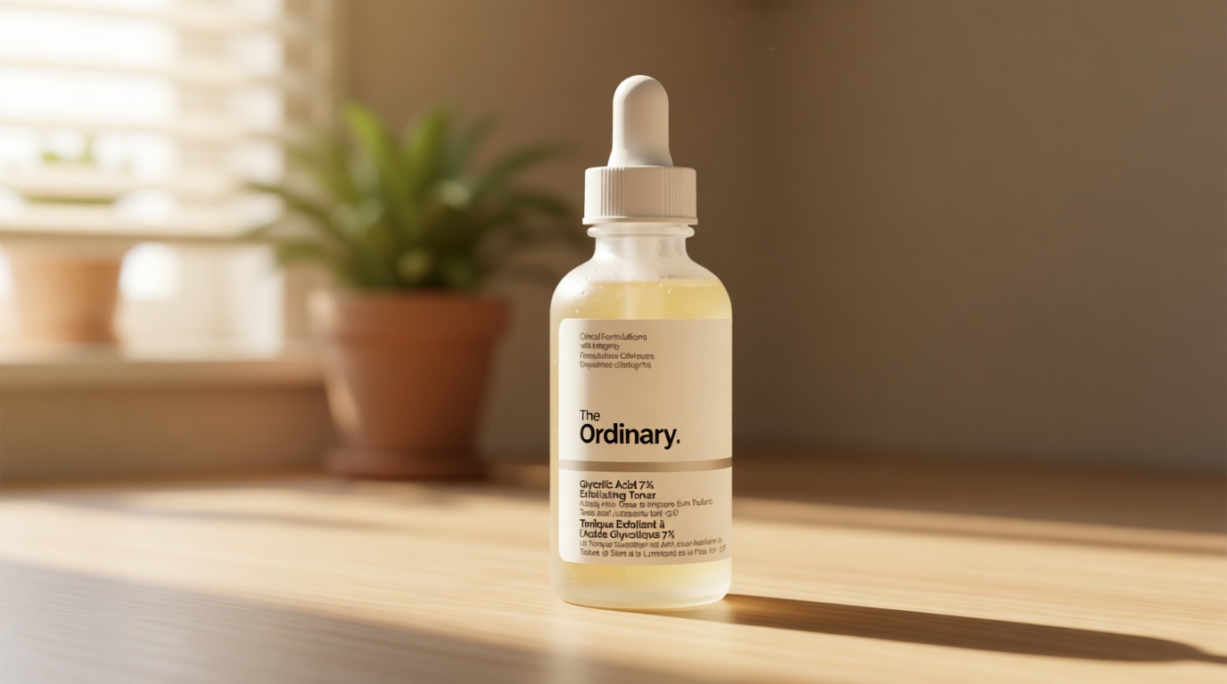 The Ordinary Glycolic Acid 7% Exfoliating Toner, Brightening and Smoothing Daily Toner for More Even-Looking Skin Tone