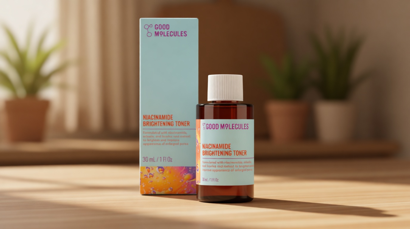 Good Molecules Niacinamide Brightening Toner - Toner for Face with Niacinamide and Arbutin for Skin Tone Balancing- Pore Minimizer, Skin Care for Face