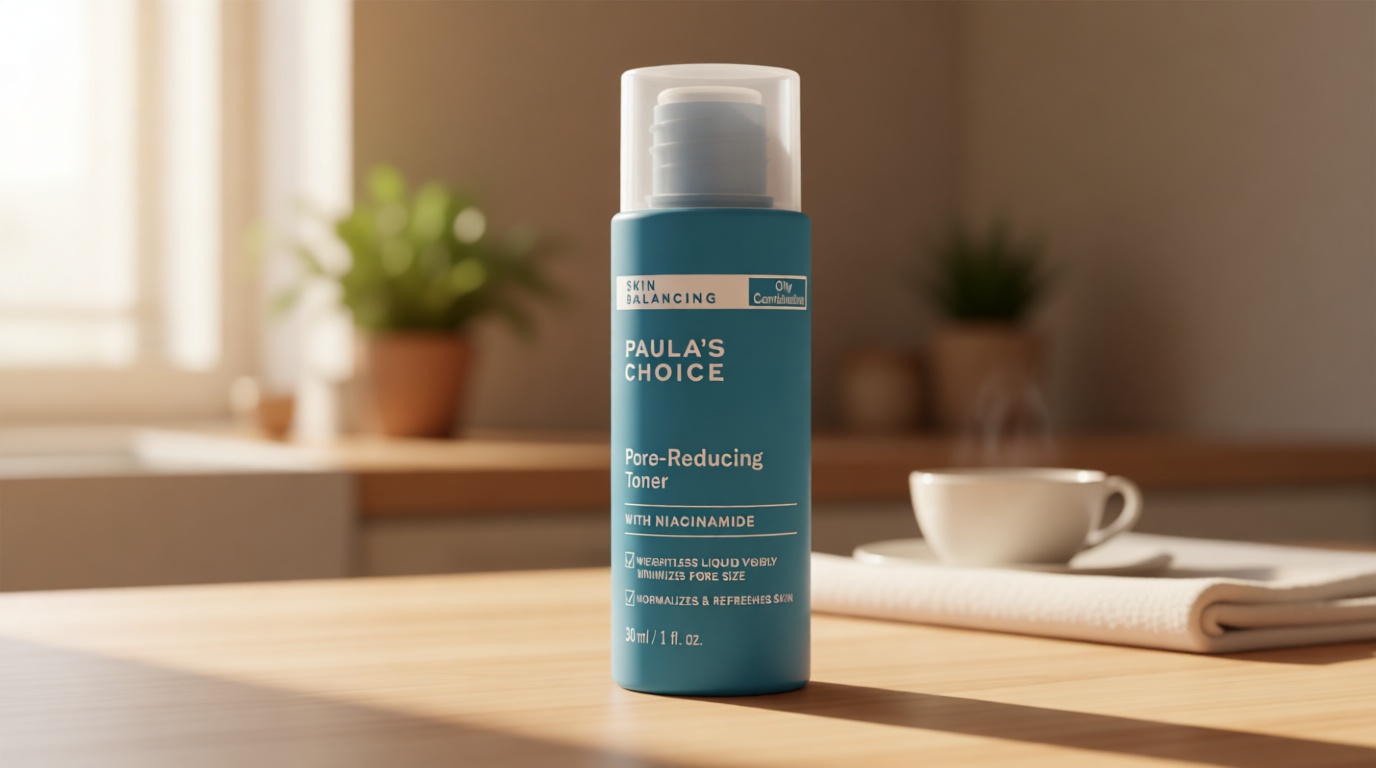 Paula's Choice SKIN BALANCING Pore-Reducing Face Toner with Niacinamide, for Oily Skin & Combination, Minimizes Large Pores, Controls Oil & Shine, Hydrates & Replenishes, Fragrance-Free