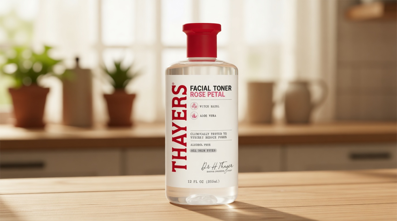 THAYERS Alcohol-Free Rose Petal Witch Hazel Facial Toner for Glowing Skin, Soothing, Hydrating, Refreshing Toner for All Skin Types, 12oz (Packaging May Vary) Cradle to Cradle Certified