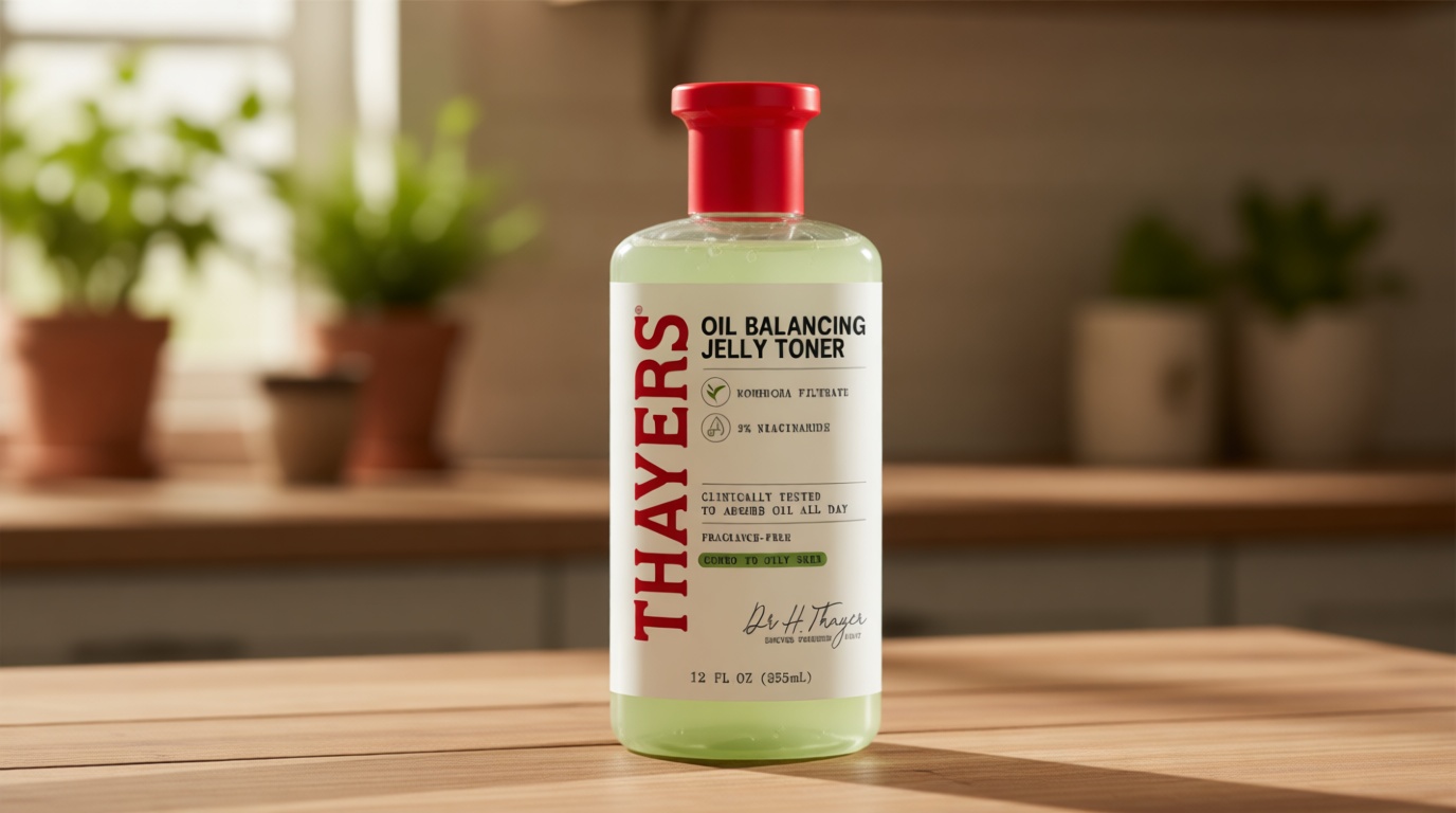 Thayers Oil Balancing and Cooling Jelly Toner, Pore Reducing Facial Toner That Mattifies and Hydrates, Skin Care for Combination to Oily Skin, 12 Fl Oz
