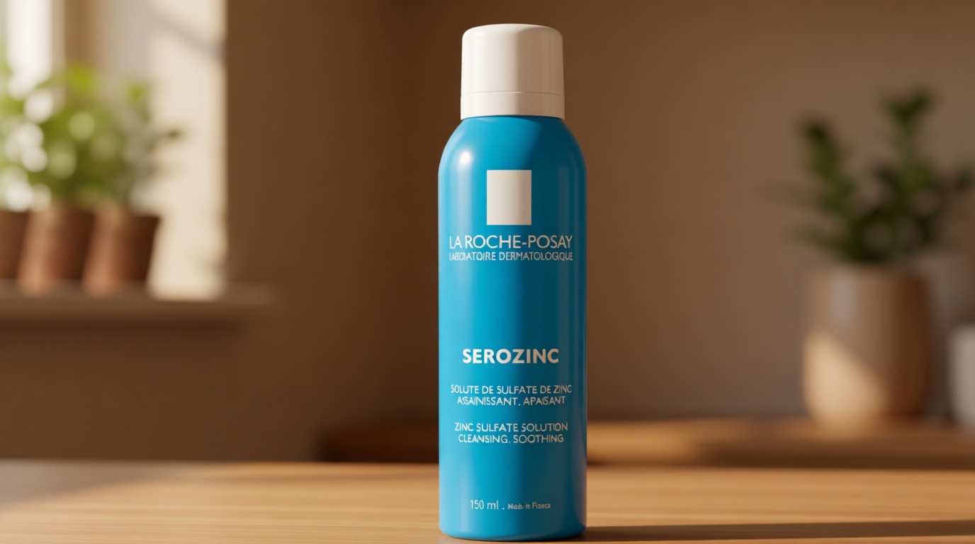 La Roche-Posay Serozinc Face Toner for Oily Skin with Zinc, Mattifying Face Spray and Acne Prone Skin Toner to Reduce Shine for Oil Control, Alcohol Free Face Mist, 5 Fl Oz (Pack of 1)