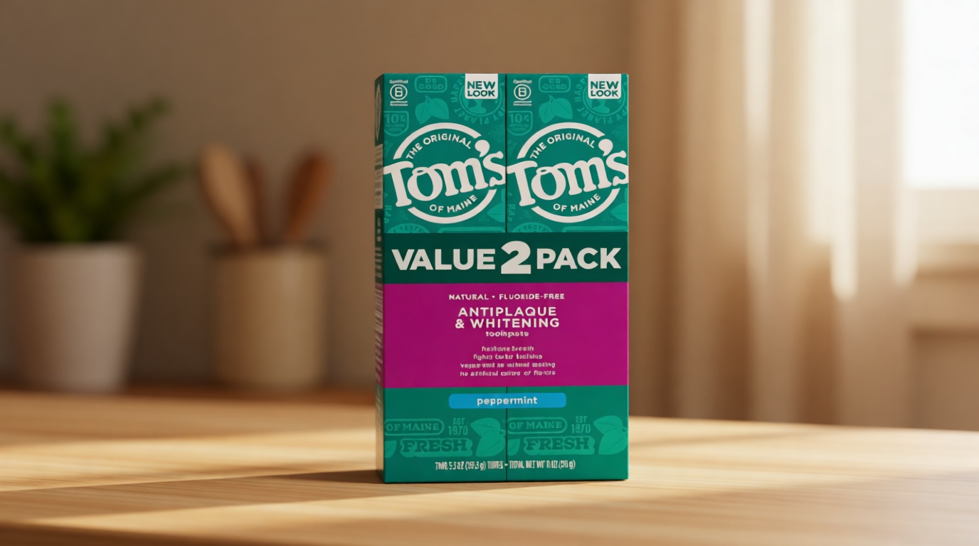 Tom's of Maine Fluoride-Free Antiplaque & Whitening Natural Toothpaste