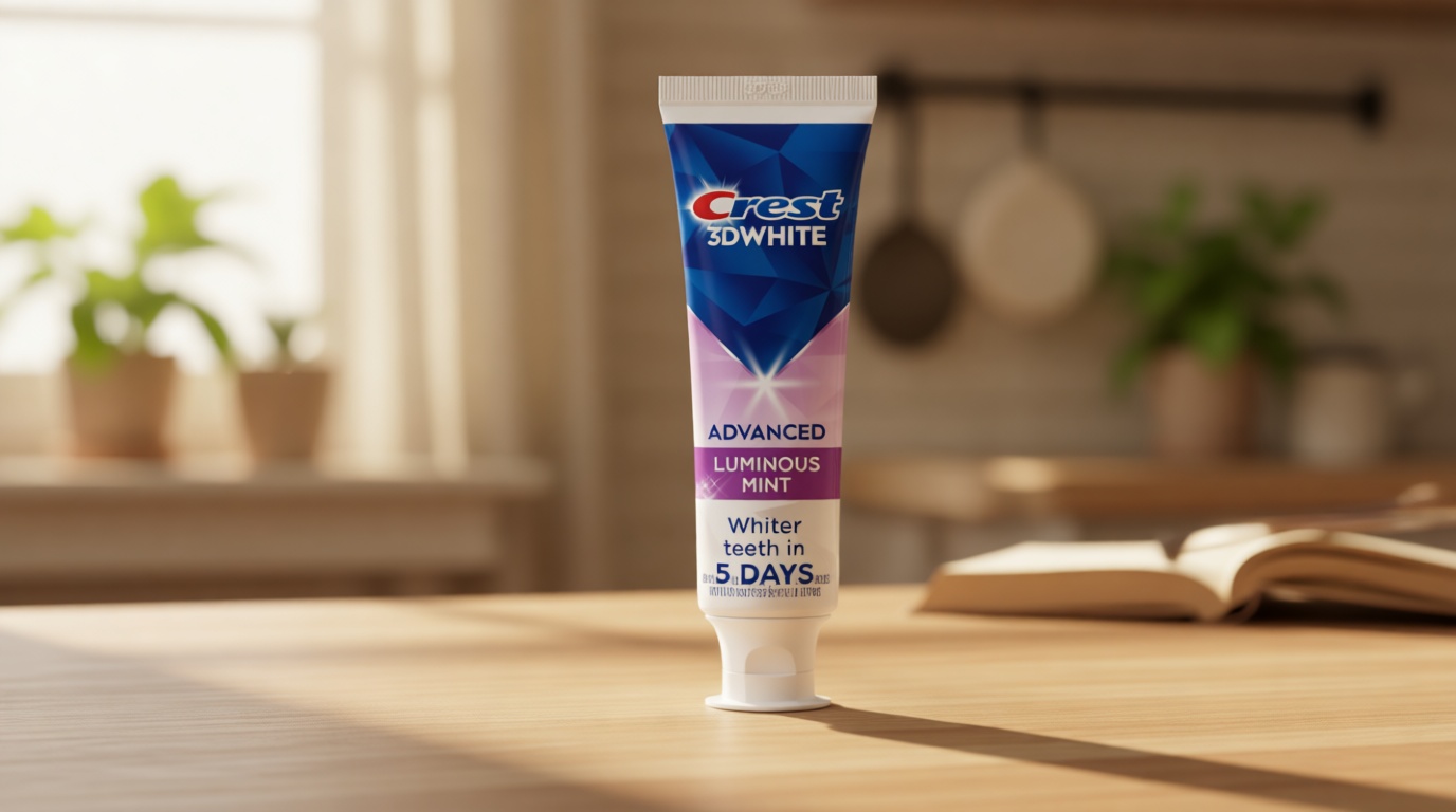 Crest 3D White Advanced Luminous Mint Teeth Whitening Toothpaste