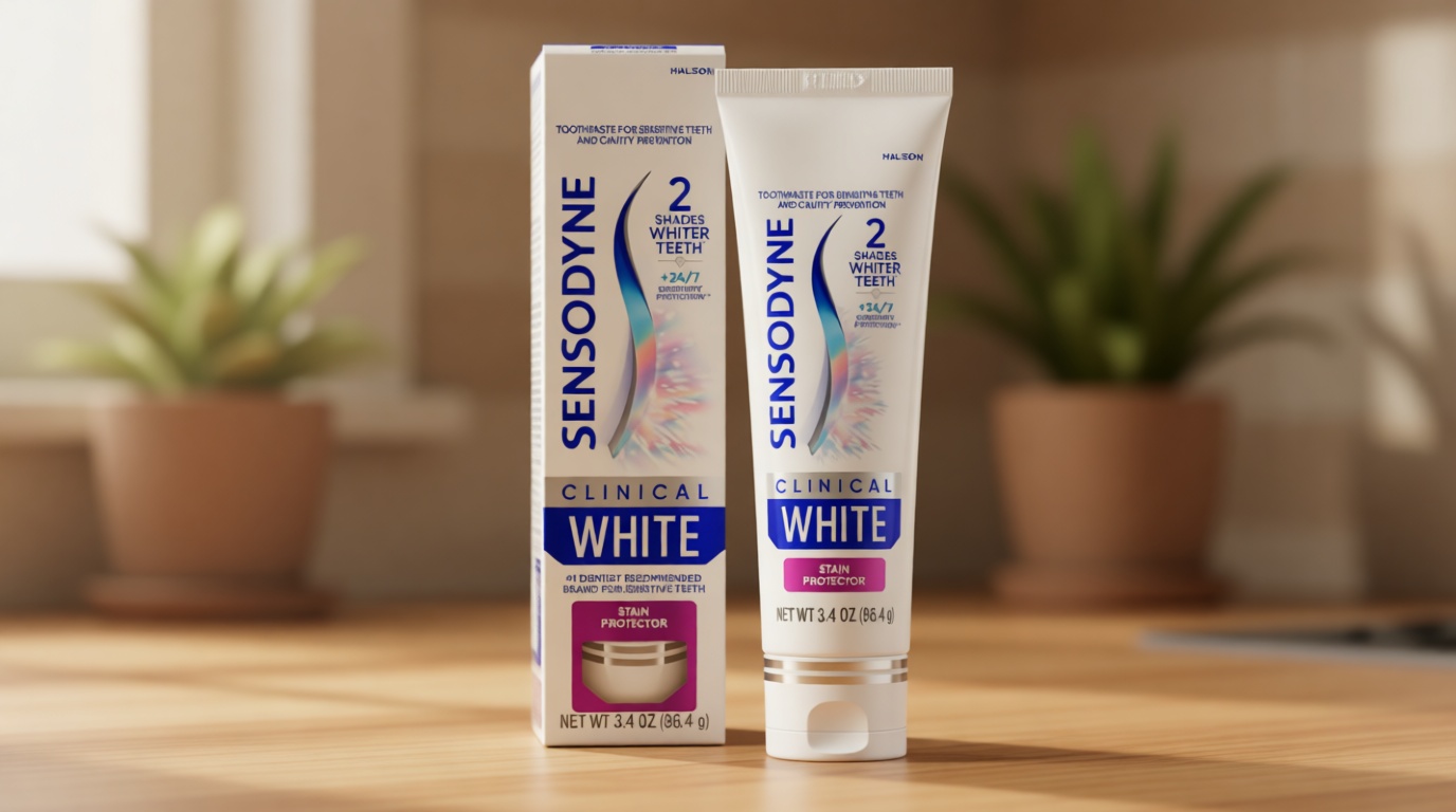 Sensodyne Clinical White Toothpaste Clinically Proven Whitening for Sensitive Teeth