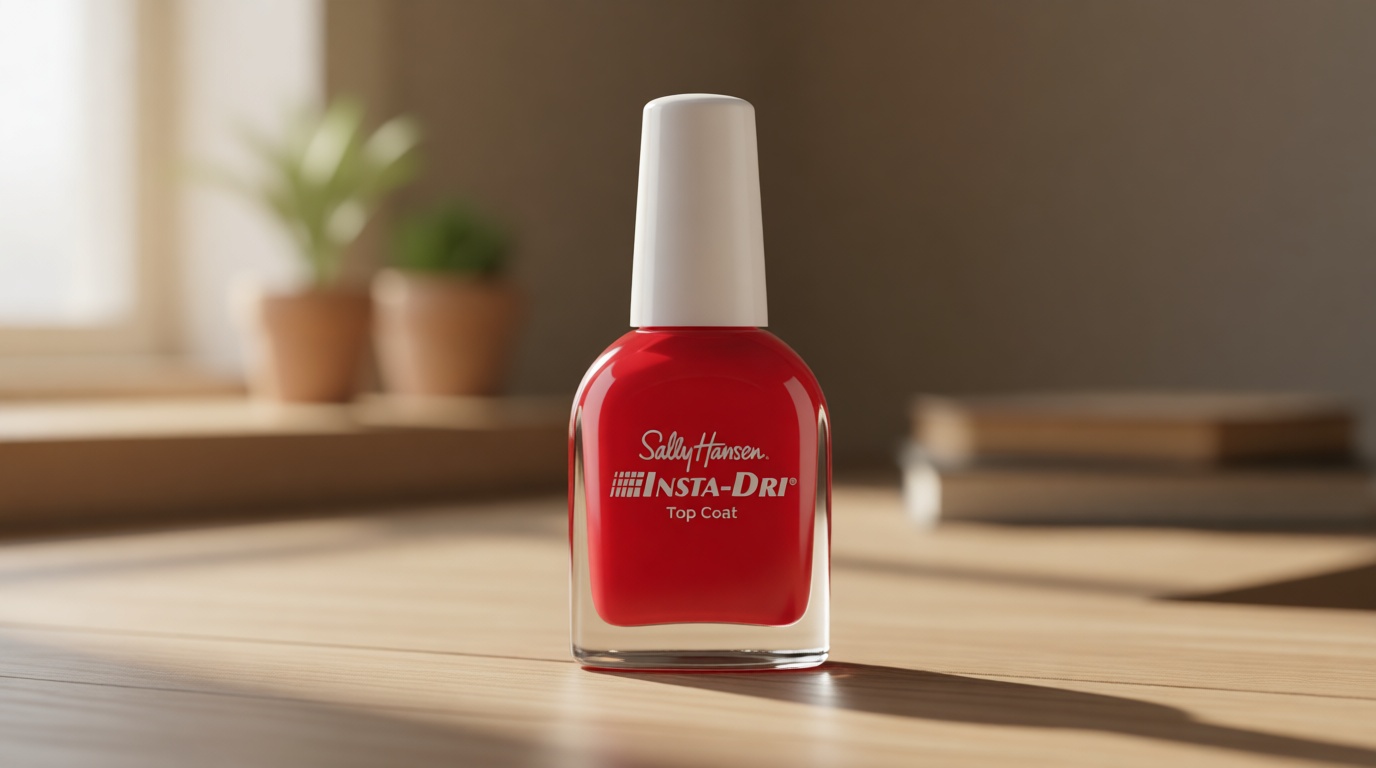 Sally Hansen Insta-Dri®, Clear Top Coat, Quick Dry, Long Lasting, Streak-Free Shine, Clear Nail Polish