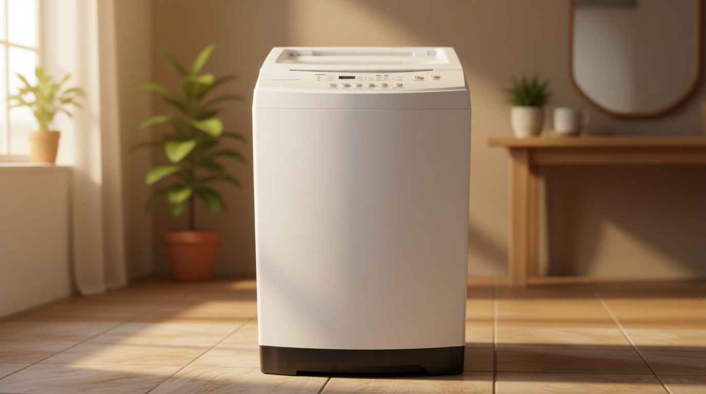 HAMILTON BEACH Portable Washer-LED Digital Display Panel-5 Cycles-Top Loading Design-Low Noise Washing Machine, 2.1 cu ft, White