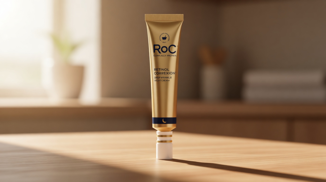 RoC Retinol Correxion Night Cream for Deep Wrinkles, Anti Aging Skincare Treatment Women and Men, 1.0 oz (Packaging May Vary)