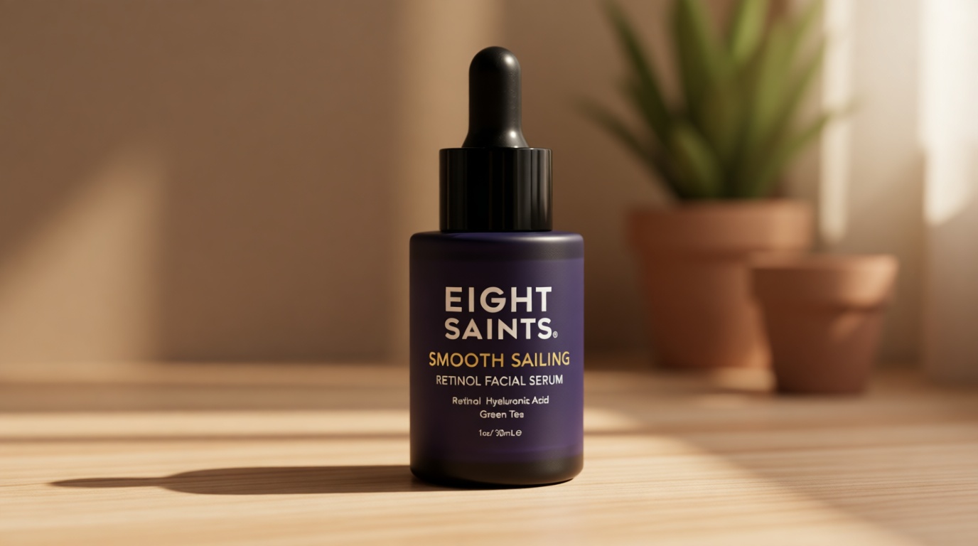 Eight Saints Retinol Skin Care Serum Treatment For Firming Face Lines & Eye Wrinkles, Deep Hydrating Facial Skincare Serum For Anti Aging, 1 Ounce