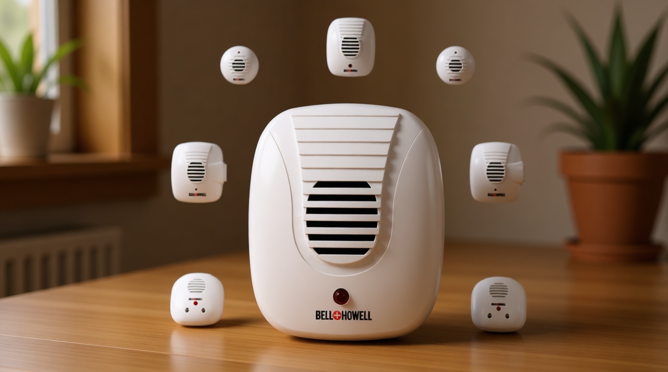 Bell+Howell Ultrasonic Pest Repeller Plug in Device Assorted 8 Pack, Effectively Aids to Repel mice, Bugs, Rats, Rodents, Mosquitos, roaches, Spiders and Ants Chemical, Odor and Sound Free