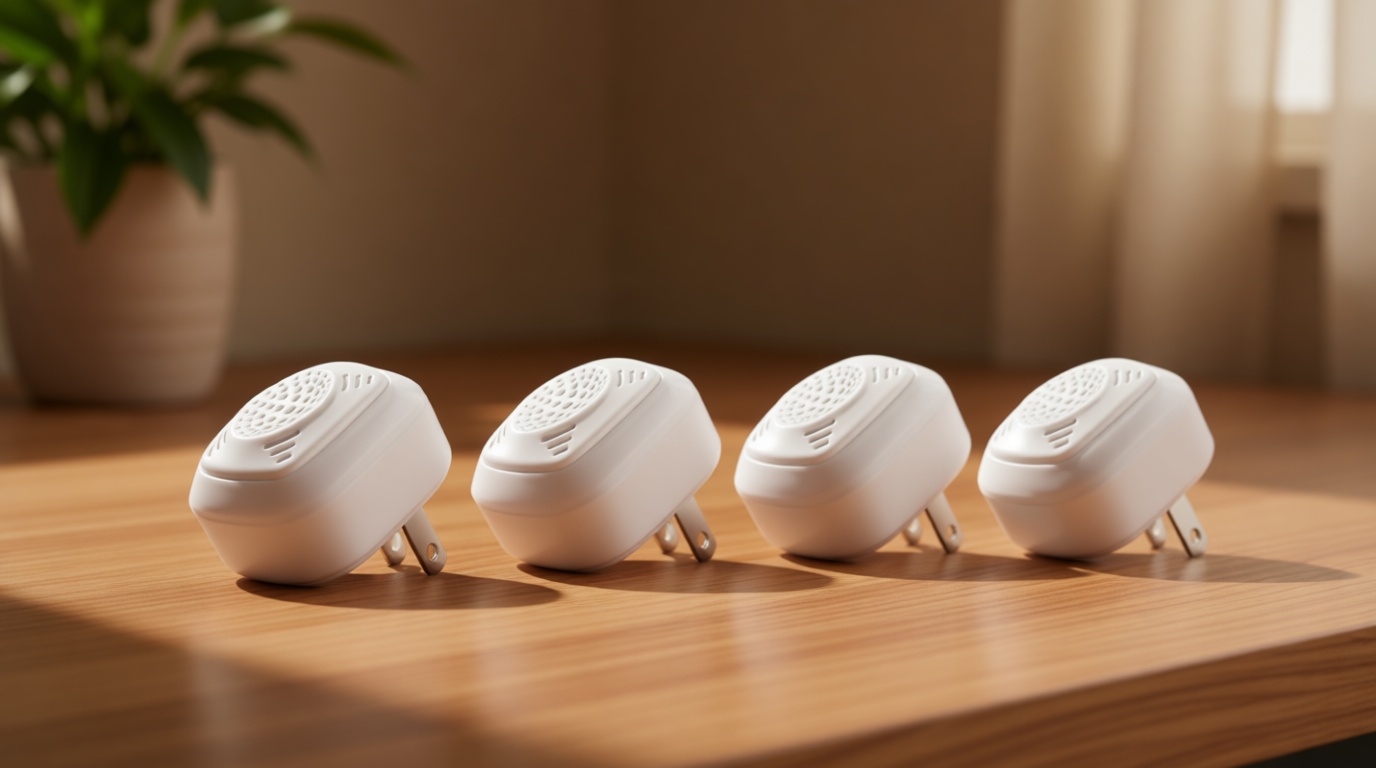 OWLTRA OW-5 Ultrasonic Rodent Repellers 4 Pack, Effectively Repel Rodents While 100% Silent & Safe to Humans and Non-Rodent Pets, White