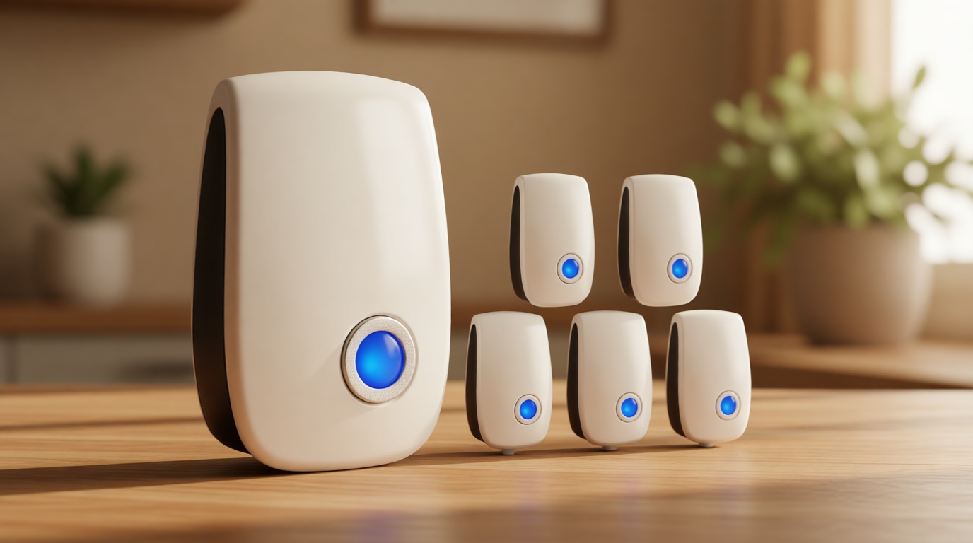 Ultrasonic Insect & Pest Repeller, Ultrasonic Mice Repellent for Insect, Roaches, Spiders, Ants, Bugs, Mosquitoes, Pest Control for House Garage RV Hotel, 6 Pack