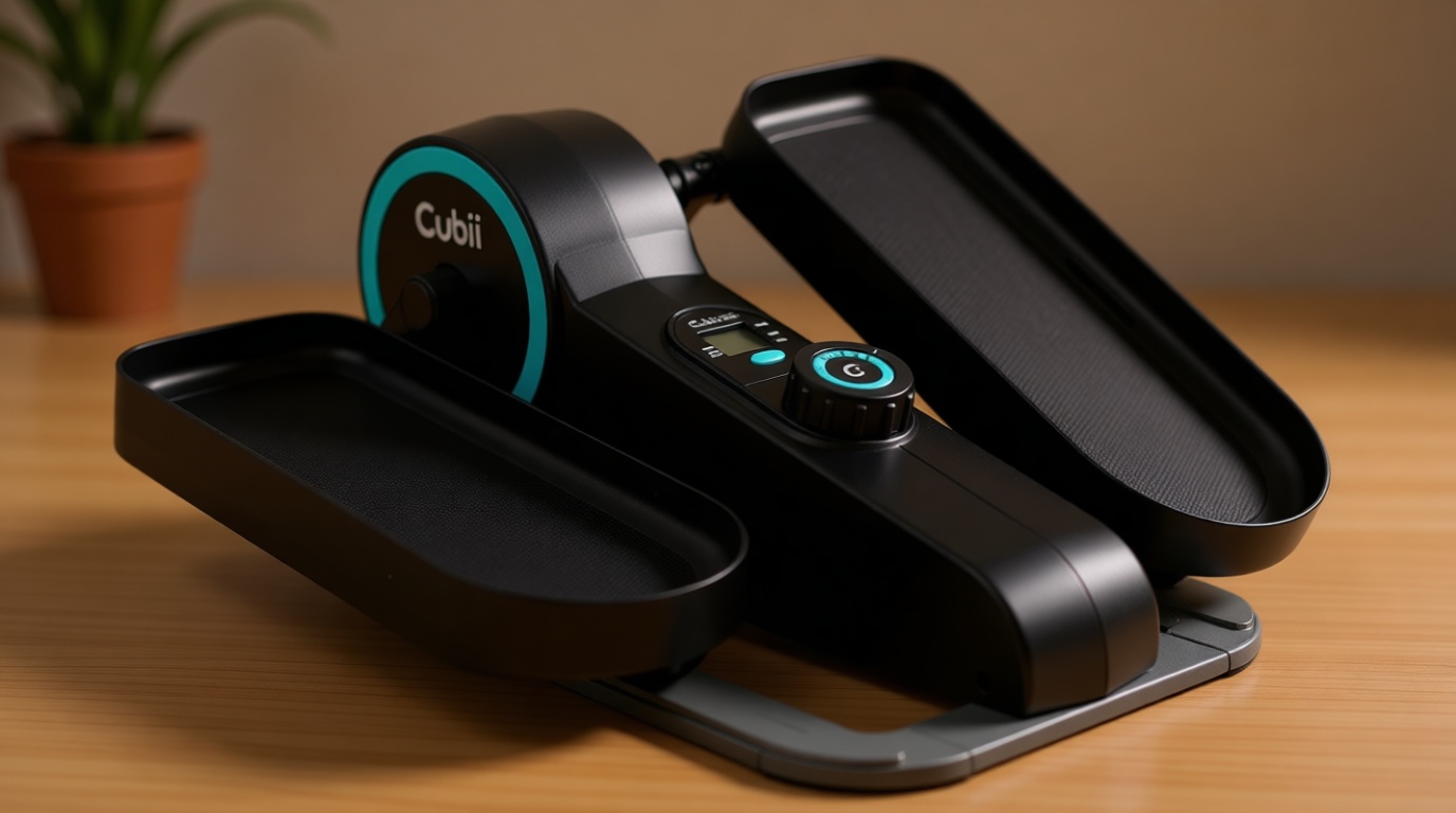 Cubii Move - Under Desk Elliptical Bike Pedal Exerciser Portable Seated Elliptical Machine W/Adjustable Workout Levels - Adult to Seniors