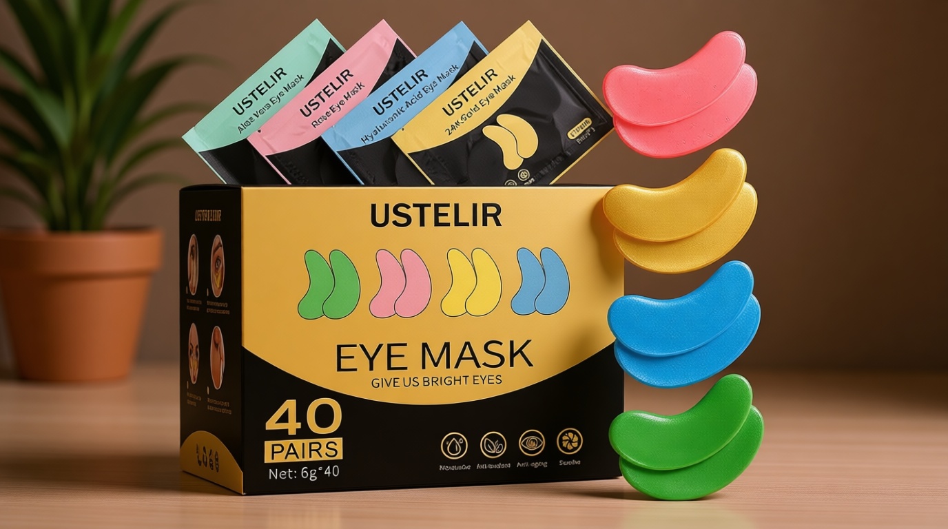 Under Eye Patches, 40 Pairs Eye Mask for Dark Circles, Puffy Eyes, Undereye Bags,Wrinkles,Eye Mask Patches with 24K Gold, Hyaluronic Acid,Rose & Aloe Vera, Eye Treatment Skin Care for Men & Women Gift