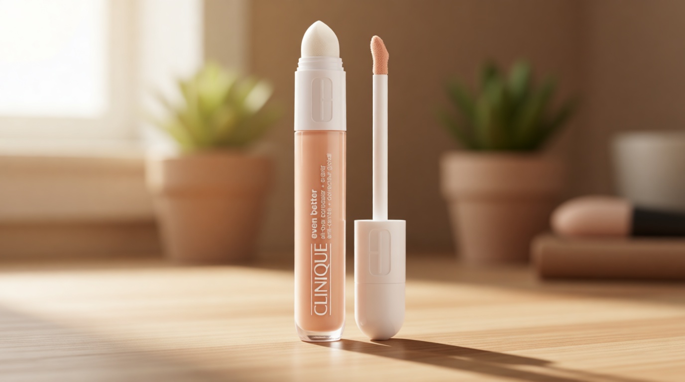 Clinique Even Better All-Over Full Coverage Concealer + Eraser Makeup For Dark Undereye Circles | With Hyaluronic Acid + Caffeine | Hydrating, Brightening + Depuffing