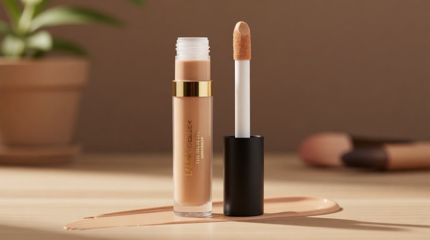 LAURA GELLER NEW YORK Ideal Fix Under Eye Concealer for Mature Skin – 03 Light - Full Coverage, Anti-Aging, Color Correcting – Covers Dark Circles & Blemishes – Hydrating, Crease-Free, Long-Lasting