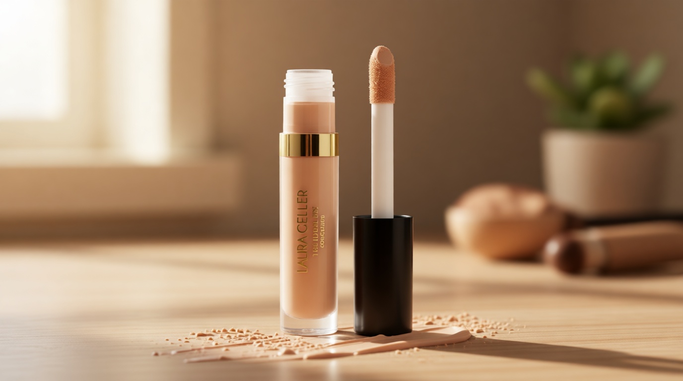 LAURA GELLER NEW YORK Ideal Fix Under Eye Concealer for Mature Skin – 02 Fair - Full Coverage, Anti-Aging, Color Correcting – Covers Dark Circles & Blemishes – Hydrating, Crease-Free, Long-Lasting