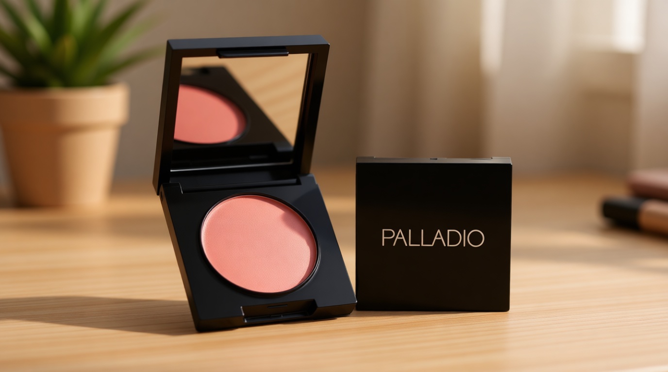 Palladio Under Eye Brightener, Conceal, Brightens, Reduces Appearance of Dark Circles, With Caffeine Peptides & Vitamin E, Tired Skin Color Correcting Brightener & Primer, Light to Medium (Soft Pink)