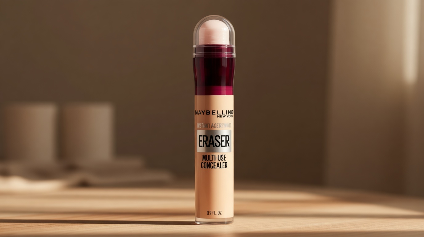 Maybelline Instant Age Rewind Eraser Dark Circles Treatment Multi-Use Concealer, 100, 1 Count (Packaging May Vary)