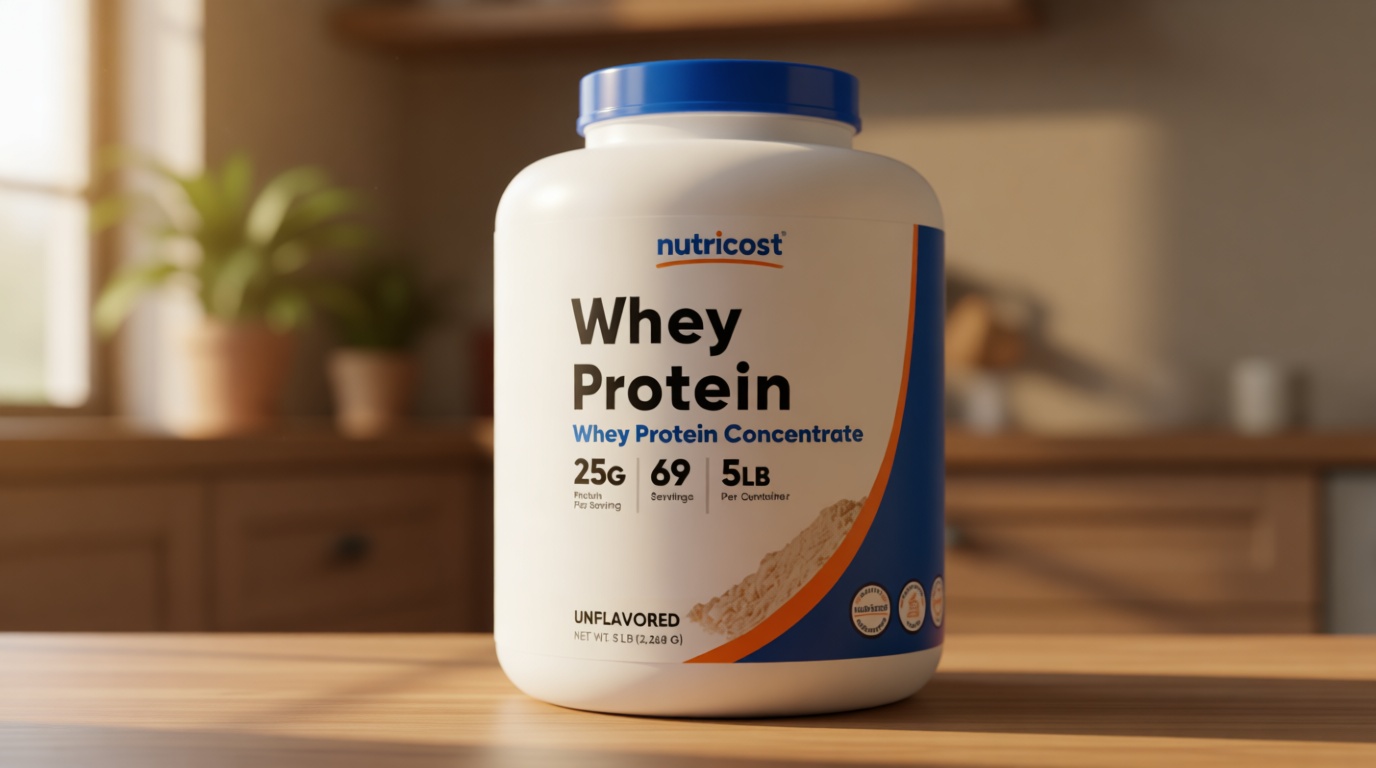 Nutricost Whey Protein Powder, Unflavored, 5 pounds - from Whey Protein Concentrate