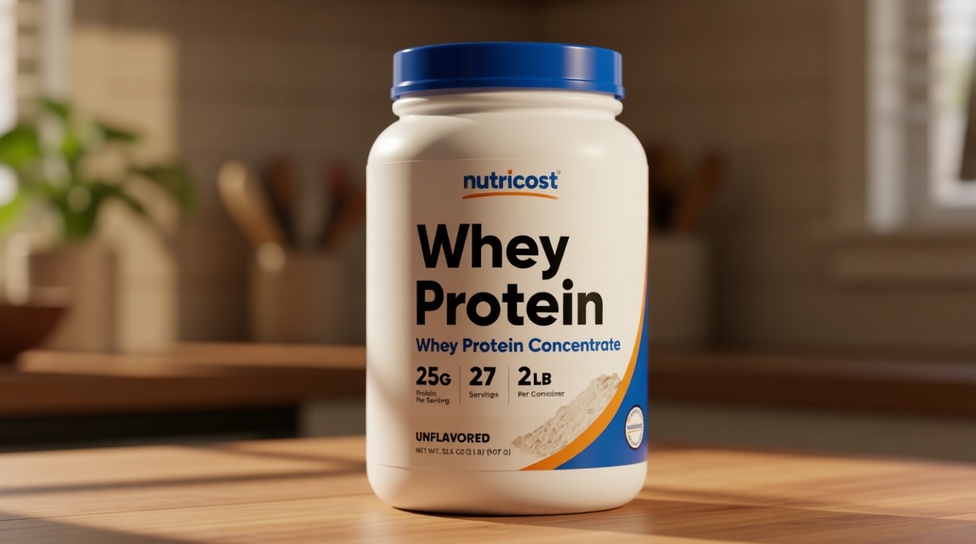 Nutricost Whey Protein Concentrate (Unflavored) 2LBS - Gluten Free & Non-GMO