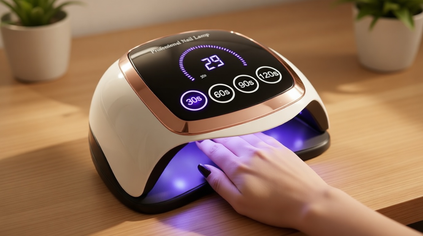 Gugusure UV LED Nail Lamp, Upgrade 180W Nail Dryer for Gel Polish with LCD Display, Auto Sensor and 4 Timer Settings, Professional Curing Lamp Light with 42 Beads for Salon and Home