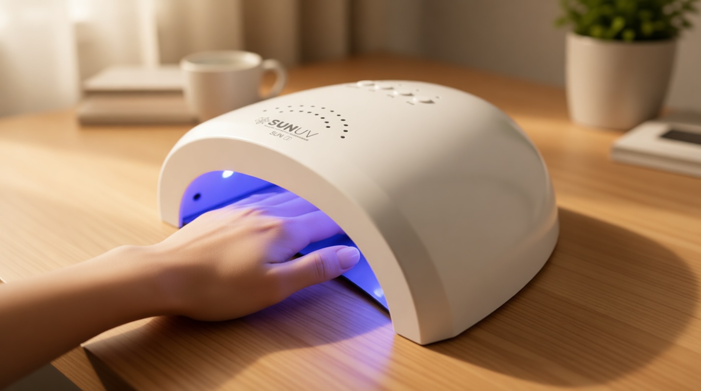 SUNUV UV LED Nail Lamp, Gel Light for Nail Polish UV Dryer with 3 Timers SUNone White