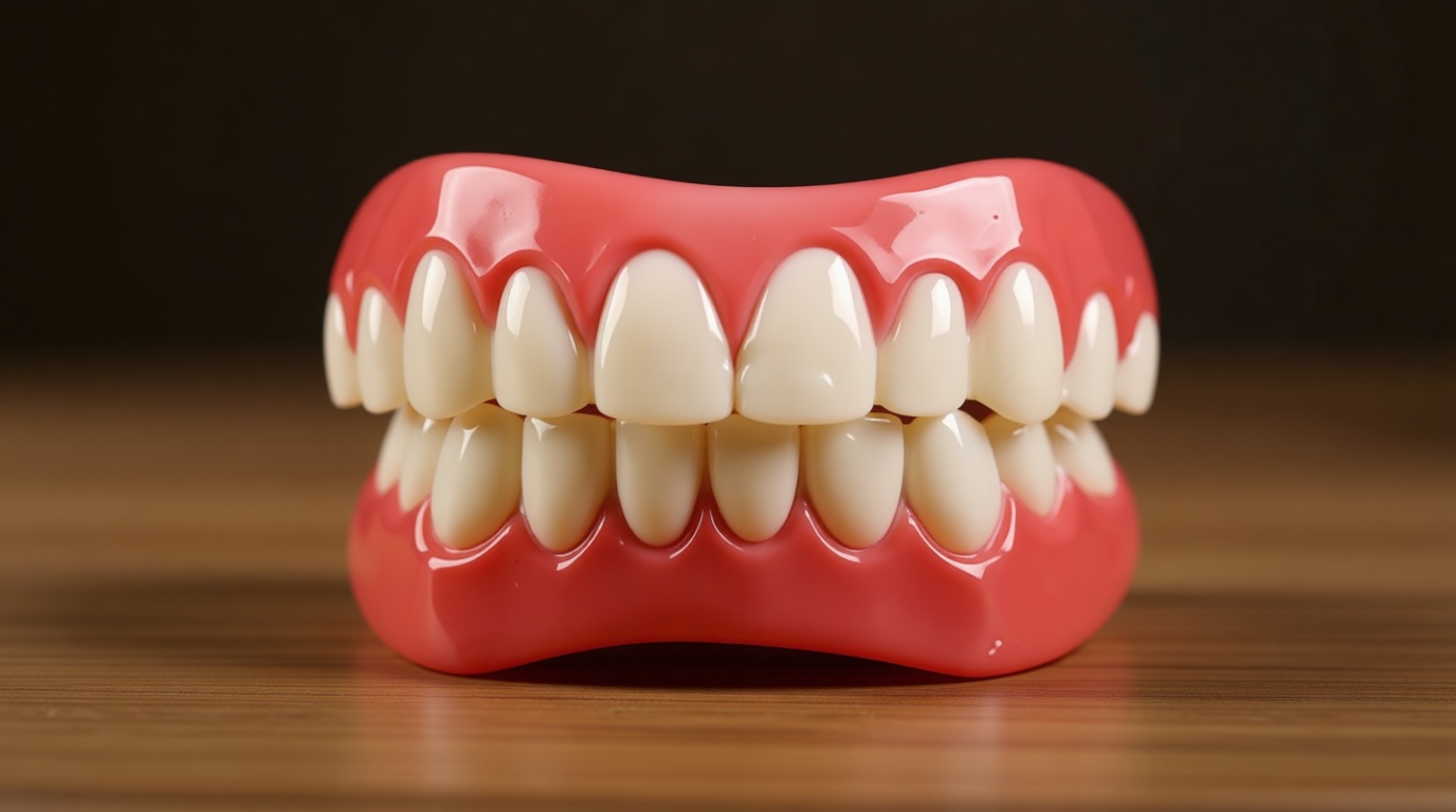 Veneers Teeth for Women and Men, Natural-Looking Dentures Top & Bottom Fake Teeth, Nature and Comfortable