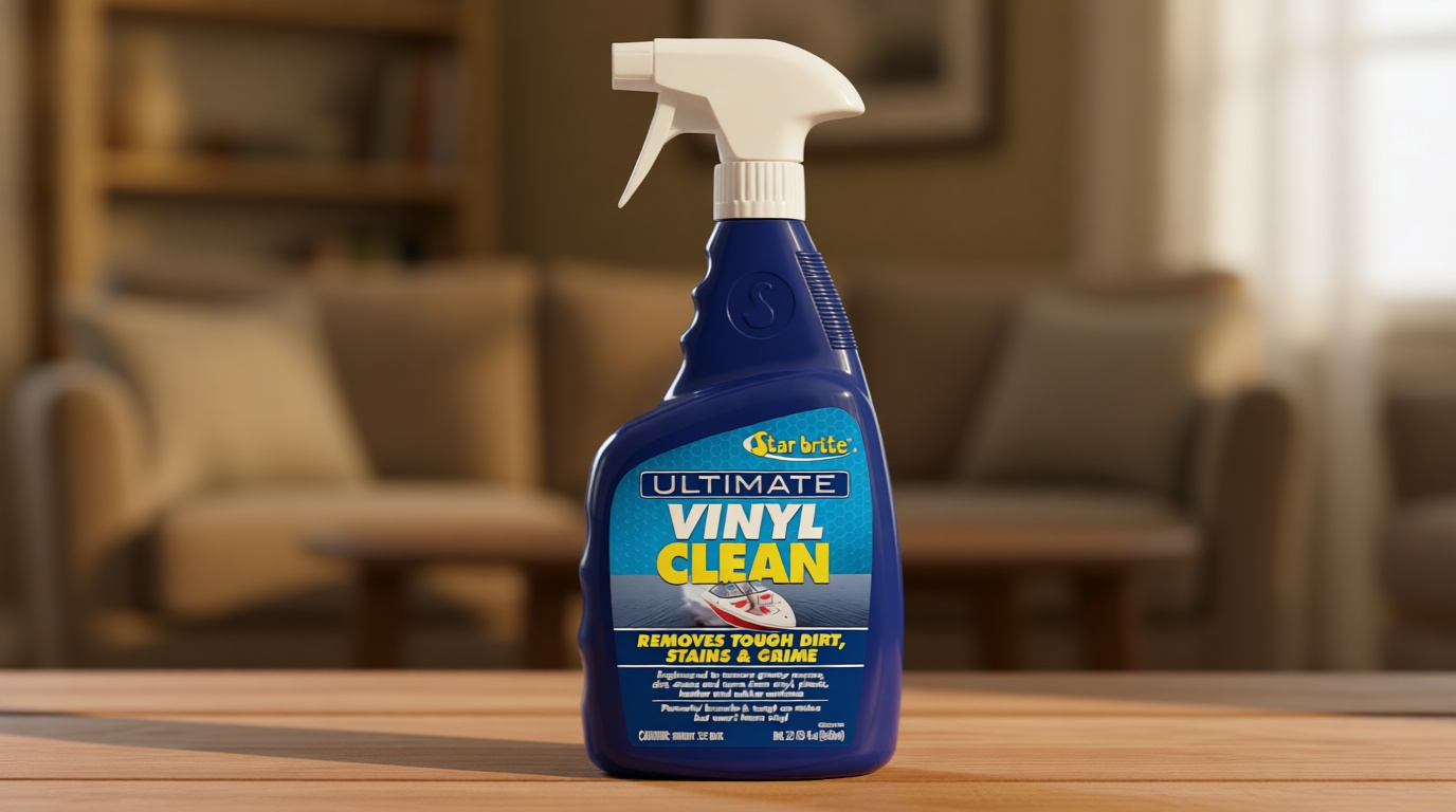 STAR BRITE Ultimate Vinyl Clean Spray - Multi-Surface Cleaner for Auto, RV, Home & Boat Upholstery - Vinyl, Rubber, Leather, Plastic + Interior & Exterior Trim 32 OZ (096232)