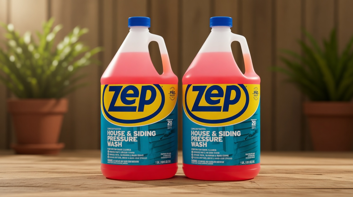 Zep House and Siding Pressure Wash Cleaner Concentrate - 1 Gallon (Case of 2) ZUVWS128 - Construction Grade Formula [Amazon-developed Certification] Compact by Design