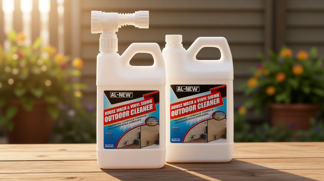 AL-NEW Outdoor Cleaner | 64oz Hose End Sprayer (Pack of 2) (House Wash & Vinyl Siding Outdoor Cleaner)