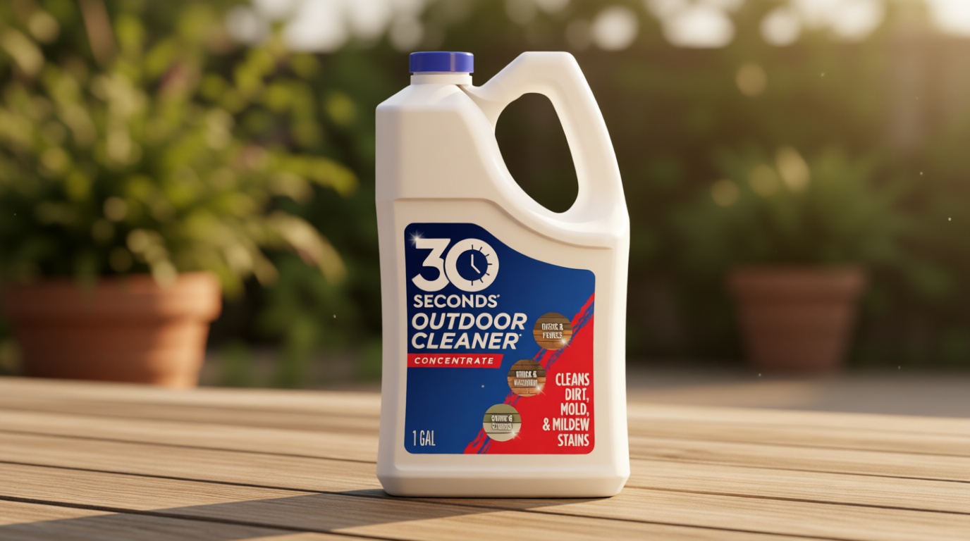 30 SECONDS Outdoor Cleaner Dirt,Mold & Mildew Cleaner & Stain Remover Concentrate | 1 Gallon