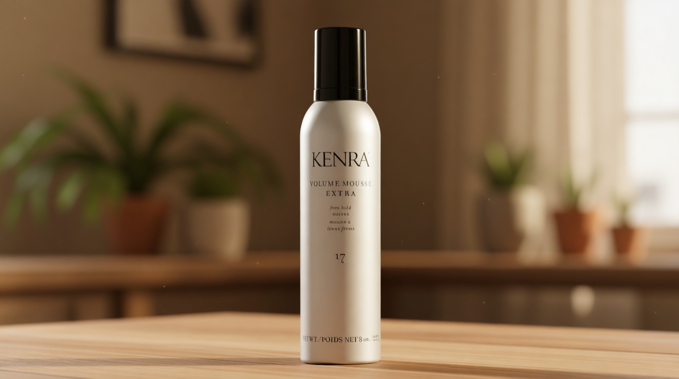 Kenra Volume Mousse Extra 17 | Firm Hold Mousse | Non-drying, Non-flaking Lightweight Formula | Tames Frizz & Conditions |Thermal Protection up to 450F| All Hair Types | 8 oz